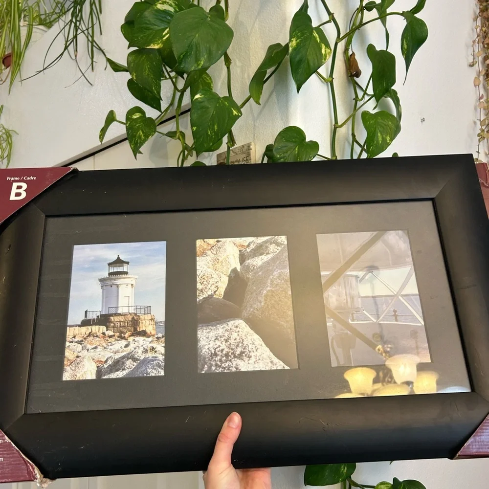 Nwt Gallery solutions picture frame with 3 photo and screws included